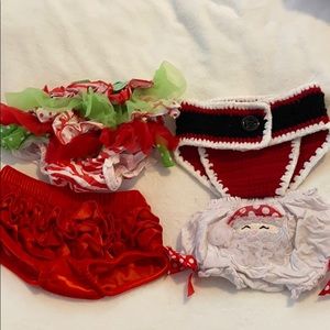 Pack of Christmas diaper covers